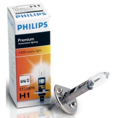 Лампа головного світла Philips H1 55W 12258PR Premium -202330% для Універсальні товари 85913 фото