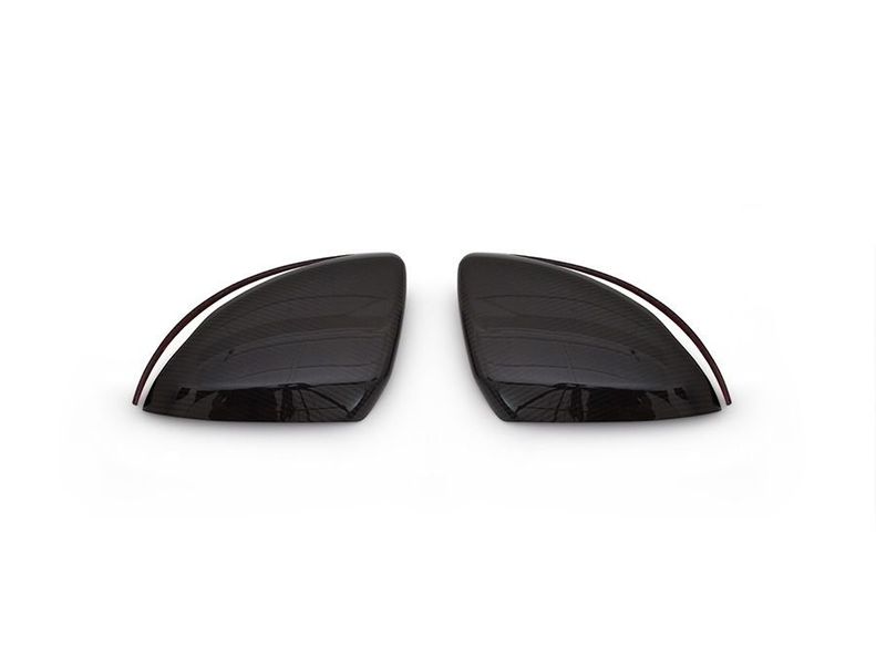 Накладки на дзеркала (2 шт, карбон) для Mercedes S-сlass W222 113572 фото