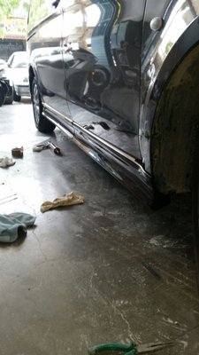 Бокові пороги (під фарбування) ExtraLong, 1 зсувні двері для Mercedes Vito / V W447 2014-2023 рр 74285 фото