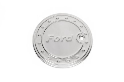 Накладка на лючок бензобака (нерж.) для Ford Fusion 2002-2009 рр 814 фото