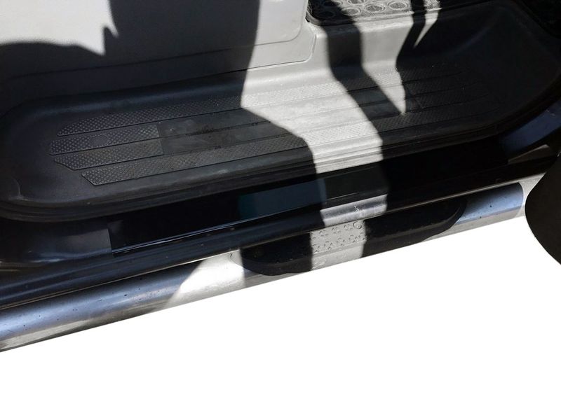 Накладки на пороги DDU (4шт, ABS, мат) для Peugeot Partner Tepee 2008-2018рр 34276 фото
