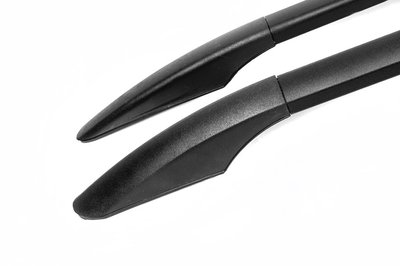 Рейлінги Чорні Коротка, Пластикові ніжки для Ford Custom 2013-2023 рр 15246 фото