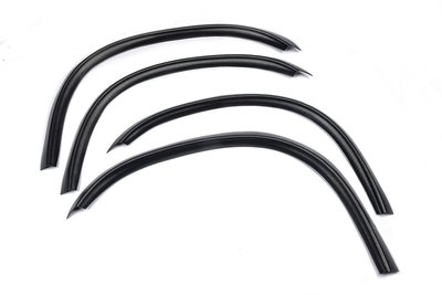 Накладки на арки (4 шт, чорні) Нержавіюча сталь для Volkswagen T4 Transporter 86620 фото