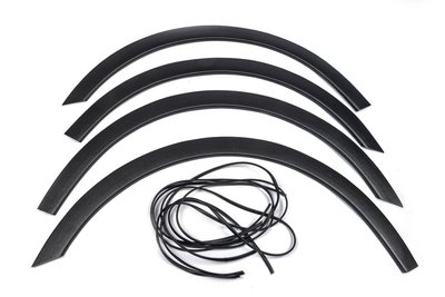 Накладки на арки (4 шт, черные) для Citroen Jumpy 2007-2017 гг 37054 фото