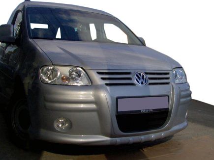 Передній бампер (накладка, під фарбування) для Volkswagen Caddy 2004-2010 рр 6759 фото