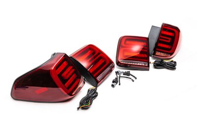 Задні LED ліхтарі 2010-2021 (RED-Sequential) для Nissan Patrol Y62 рр 82057 фото