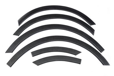 Накладки на арки (чорний мат) Коротка база, 2 бічних (пластик) для Volkswagen Caddy 2010-2015рр 47146 фото