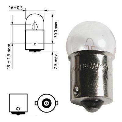 Вказівна лампа Osram 5008 R10W 12V BA15s для Універсальні товари 85861 фото