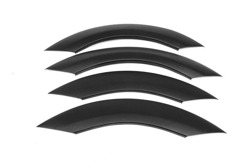 Накладки на арки широкі (4 шт, чорні) для Mercedes Sprinter 2006-2018 рр 20534 фото