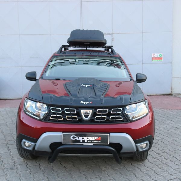 Накладка на капот (ABS) для Dacia Duster 2018-2023 рр 90332 фото