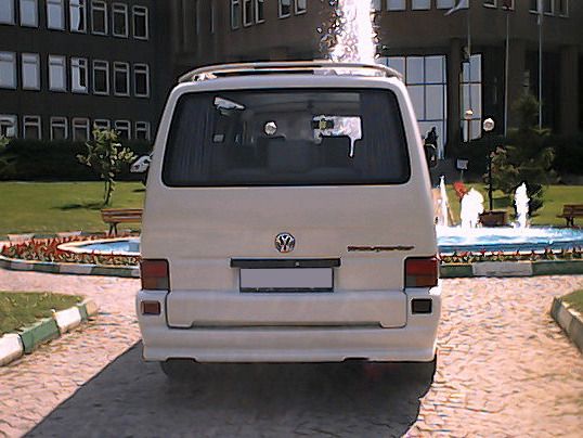 Накладка на задній бампер (під фарбування) для Volkswagen T4 Transporter 6768 фото
