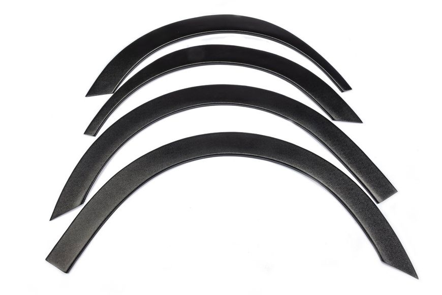 Накладки на арки (4 шт, чорні) XTR, 2 бокові двері, Метал для Peugeot Partner Tepee 2008-2018рр 67389 фото
