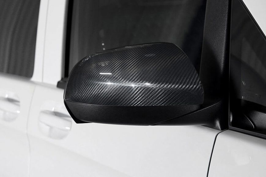 Накладки на дзеркала Карбон (2 шт) для Mercedes Vito / V W447 2014-2023 рр 80026 фото