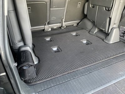 Килимок багажника 2 шт (EVA, 7 місць, чорний) для Lexus LX570/450d 74549 фото