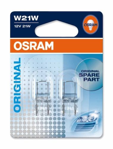 Вказівна лампа Osram 7505 W21W 12V 21W W3x16d (2 шт) для Універсальні товари 85894 фото