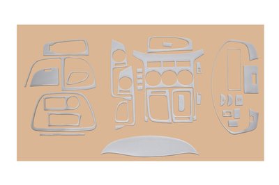 Накладки на панель (big set) Алюміній для Hyundai H200, H1, Starex 2008-2023 рр 24708 фото