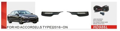 Противотуманки US-type (2017-2020, LED) для Honda Accord X рр 114254 фото