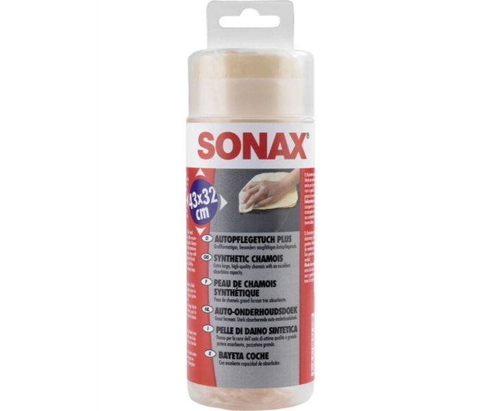 Sonax Серветка із синтетичної замші в тубі 43х32 см для Універсальні товари 88130 фото