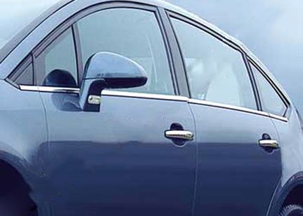 Зовнішня окантовка вікон (нерж.) Sedan, OmsaLine - Італійська нержавійка для Citroen C-4 2005-2010 рр 585 фото
