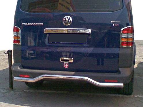 Задня дуга хвиля (нерж) для Volkswagen T5 Multivan 2003-2010рр 1628 фото