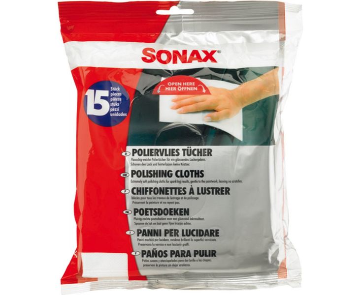 Sonax Серветки для полірування (15 шт) для Універсальні товари 64782 фото