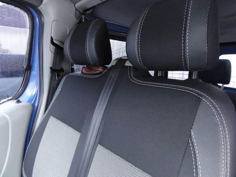 Авточохли (кожзам і тканина, Premium) Передні 2 та 1 та салон для Nissan Primastar 2002-2014рр 38825 фото