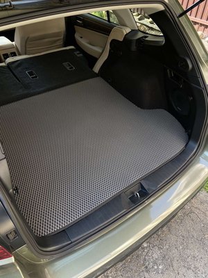 Килимок багажника (чорний, EVA, поліуретановий) для Subaru Outback 2014-2019 рр 74990 фото