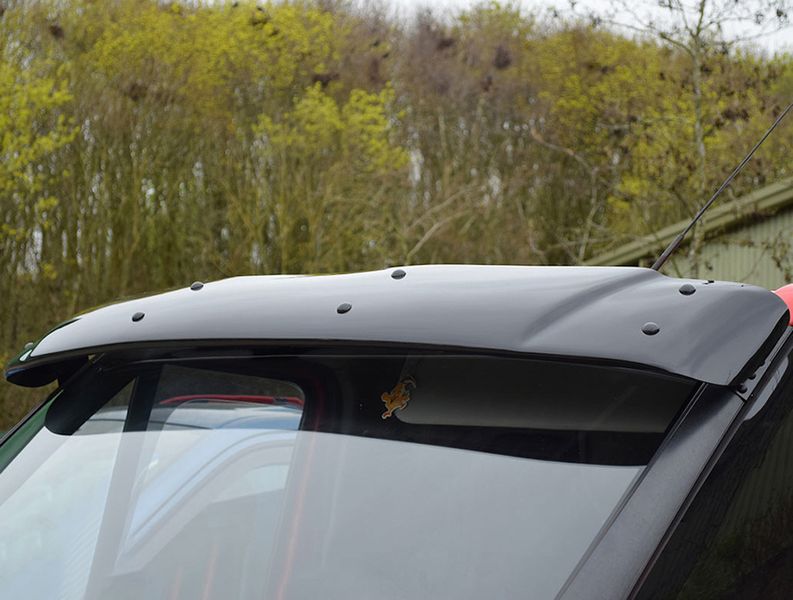 Козирьок на лобове скло (чорний глянець, 5мм) для Ford Transit 2000-2014 рр 14513 фото