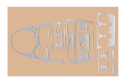 Накладки на панель (2005-2023) Алюміній для Ford Fusion рр 24666 фото