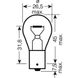 Вказівна лампа Osram 7506 P21W 12V 21W BA15s для Універсальні товари 85907 фото 1