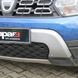 Накладка на передній бампер верхня (ABS, сіра) для Renault Duster 2018-2023 рр 80539 фото 3