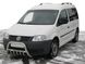 Кенгурятник WT003 (нерж) 60мм, з написом для Volkswagen Caddy 2004-2010 рр 1641 фото 3
