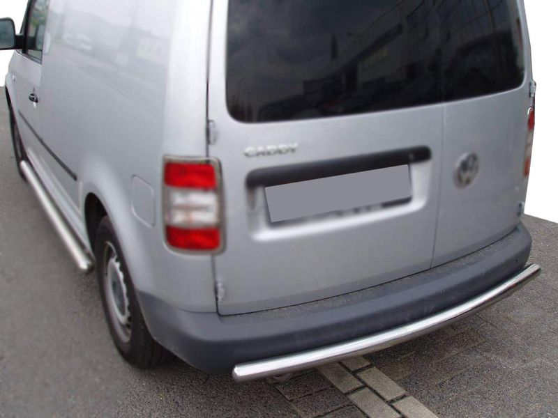 Задня дуга (2 шт, нерж) для Volkswagen Caddy 2004-2010 рр 22184 фото