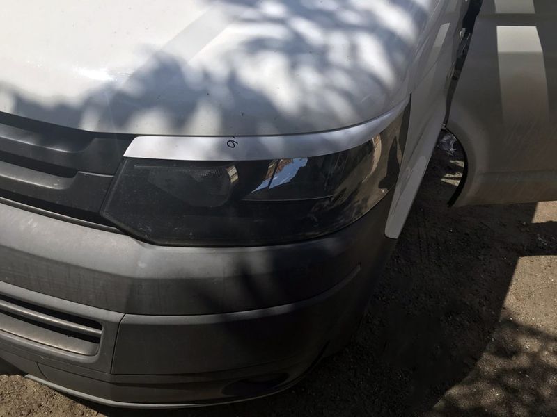 Вії для фар (2 шт, під фарбування) для Volkswagen T5 2010-2015 років 15650 фото