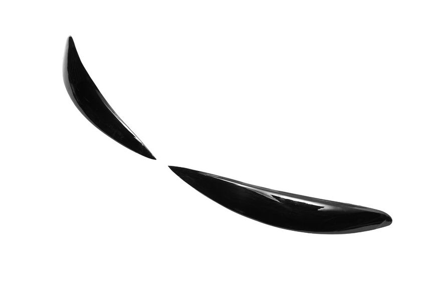 Вії прямі (2 шт, пластик) Чорний мат для Mercedes Vito W639 2004-2015рр 28266 фото