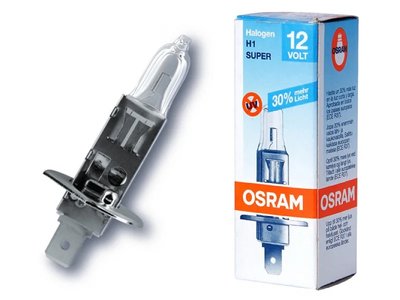 Лампа головного світла Osram H1 55W 64150SUP Super -202330% для Універсальні товари 85865 фото