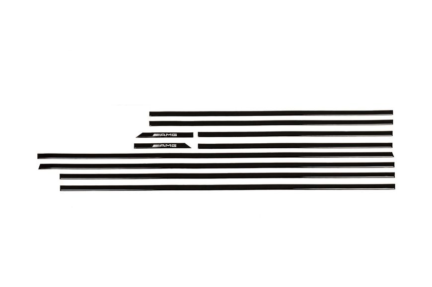 Чорні молдинги (вставки) для Mercedes G сlass W463 1990-2018рр 62969 фото