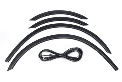 Накладки на арки (4 шт, черные) для Mercedes Vito W639 2004-2015 гг 37215 фото